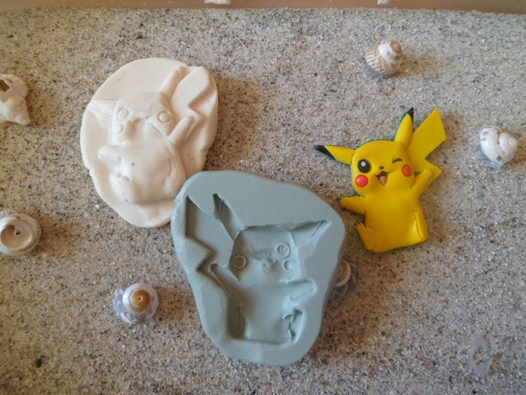 Moule silicone pokemon pikachu pour fimo wepam -  France