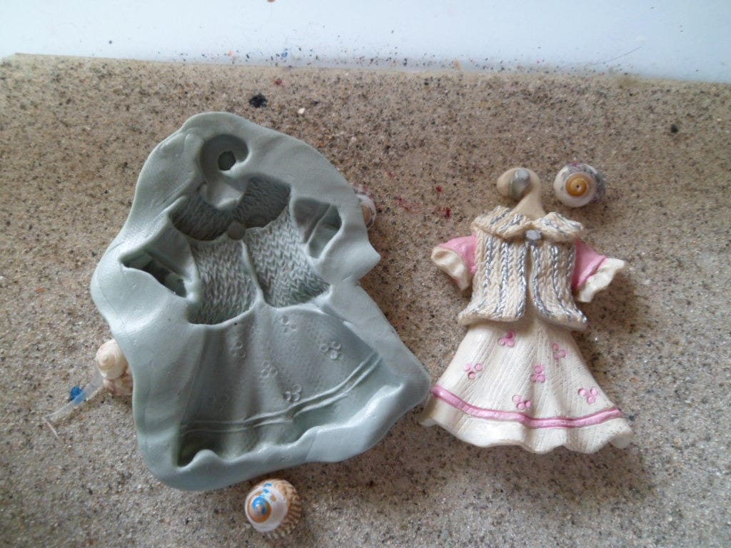 Silicone Mold Bebe Dress And Vest For Fimo Wepam Etsy