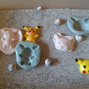 Moule à gâteau en silicone Pokemon, Pikachu, har, fourmi, chocolat,  biscuit, cuisson, bricolage, accessoires interactifs parent-enfant, cadeau