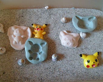 moules silicone pokemoms pikachu  pour fimo wepam