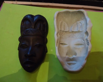 silicone mold african mask gm for fimo wepam clay;;clay