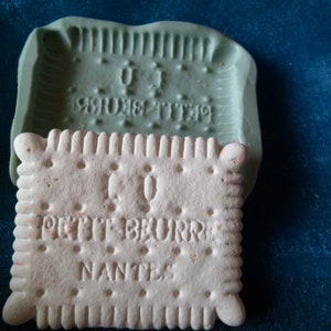 silicone mold for Nantais petit-beurre cake for fimo wepam clay