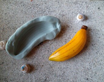 silicone banana mold for fimo wepam clay