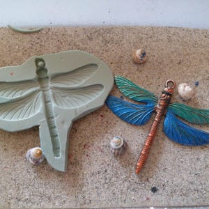 gm dragonfly silicone mold for fimo wepam