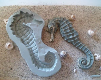 gm seahorse silicone mold for fimo wepam