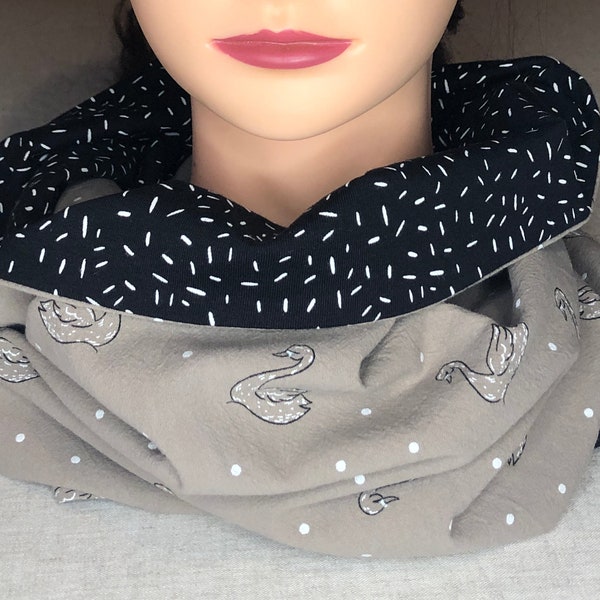 Echarpe snood foulard tout doux en jersey coton