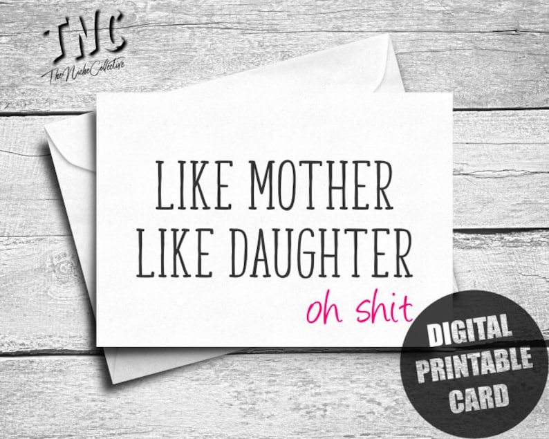 Printable Moms Working day Card Versus Daughter, Humorous Birthday Card For Mother, Sarcastic Satisfied Moms Working day, Cheeky Present, Blank, Electronic Down load photograph about Birthday Cards for Mom From Daughter Printable named Printable Moms Working day Card In opposition to Daughter, Amusing Birthday Card For Mother, Sarcastic Pleased Moms Working day, Cheeky Present, Blank, Electronic Down load