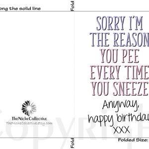 Funny Mom Birthday Card, Printable, Happy Birthday Mom, Mother Birthday ...