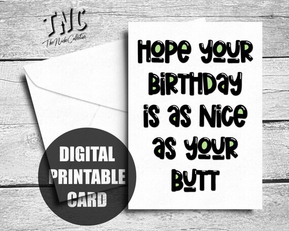 Funny Birthday Card for Him Printable Birthday Gift for - Etsy