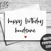 Birthday Card for Him Printable Happy Birthday Handsome | Etsy