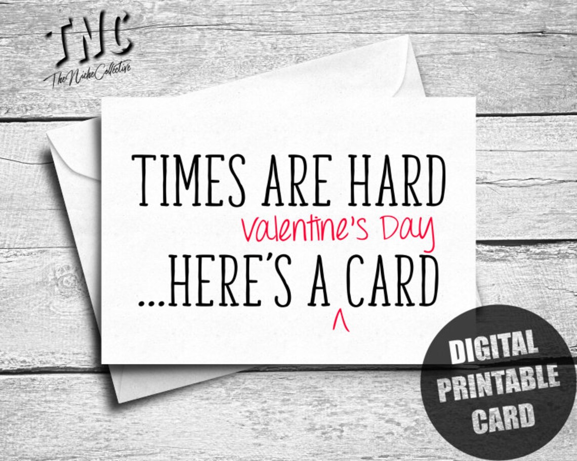 Valentine's Day Card, Printable, Valentines Card for Him, Funny ...