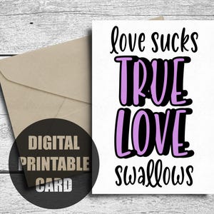 Naughty Valentine&#39;s Day Card For Her, Printable, Adult Valentine Card, Funny Anniversary Card For Wife, Girlfriend, Boyfriend Birthday Card