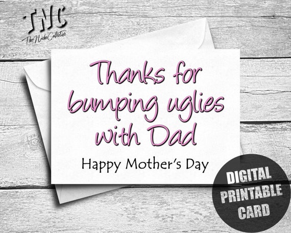 Funny Mother's Day Card Printable Inappropriate Naughty | Etsy