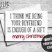 Christmas Card for Girlfriend, Printable, Funny Merry Christmas ...