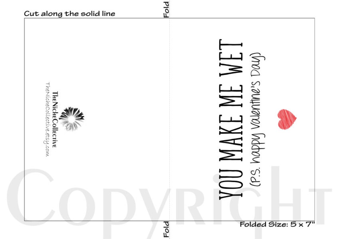 Naughty Valentines Card for Him, Printable, Funny Happy Valentines Day ...