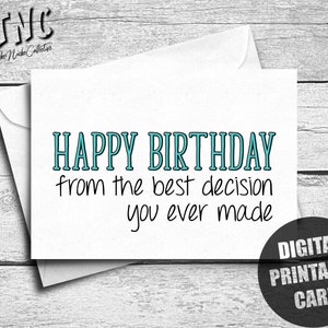 Funny Birthday Card for Him, Printable, Boyfriend Birthday Card ...