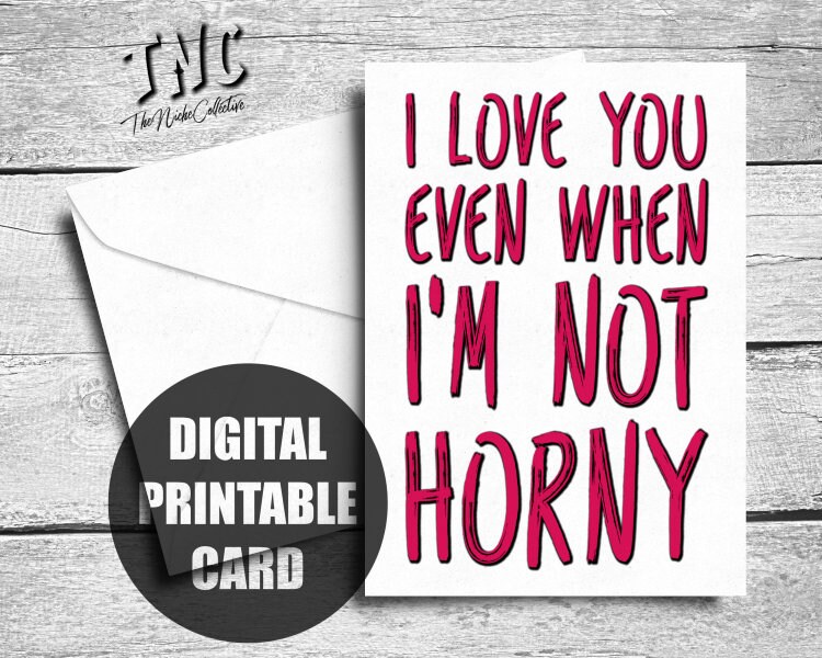Funny Anniversary Card, Printable, Adult Valentine's Day Card for Him ...