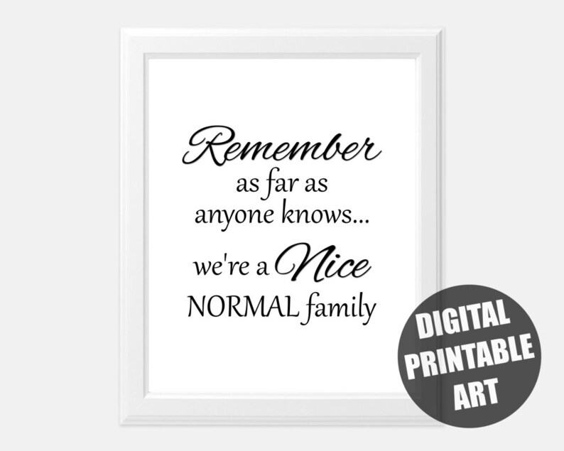 Family Wall Art Printable Family Sign Funny Family Home Etsy