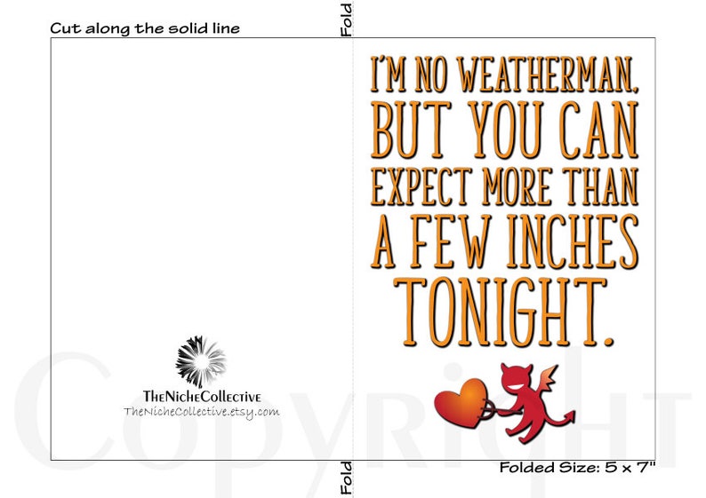 Naughty Valentine's Card for Her, Printable, Funny Anniversary Card for ...