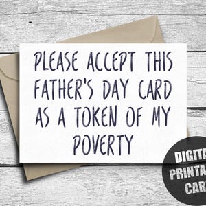 Carte de fête des pères de ma fille, imprimable, cadeau de fête des pères drôle, humour sarcastique, pour beau-père, de son fils, téléchargement numérique, téléchargeable