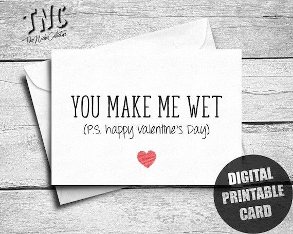 Naughty Valentines Card for Him, Printable, Funny Happy Valentines Day Card  Boyfriend, Dirty Valentine Card Husband, Lesbian Valentine Card 