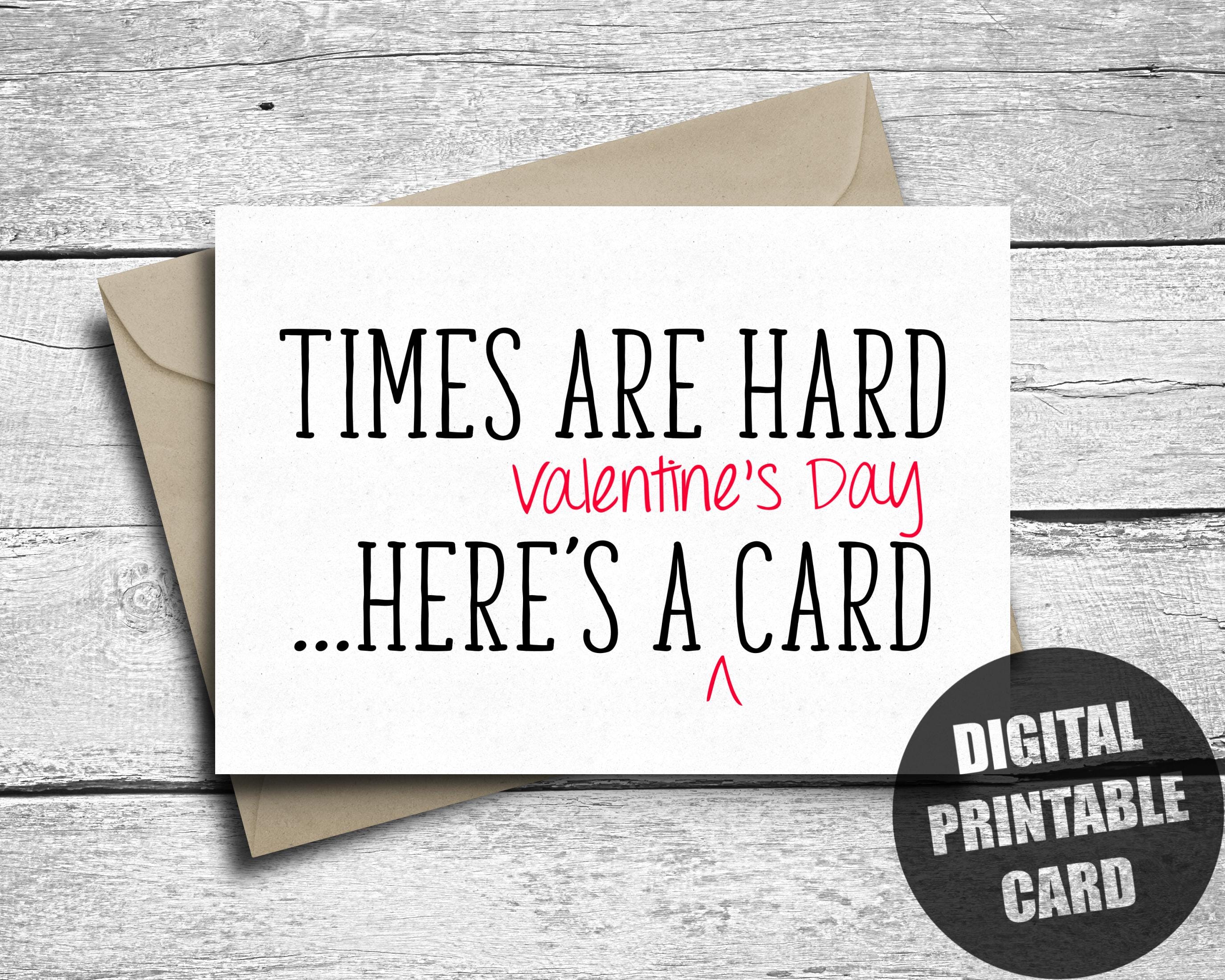 Valentine's Day Card, Printable, Valentines Card for Him, Funny ...