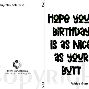Funny Birthday Card for Him, Printable, Birthday Gift for Boyfriend ...