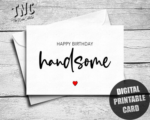 Birthday Card for Him Printable Boyfriend Birthday Card - Etsy