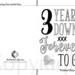 3rd Anniversary Card | Printable | Third Anniversary | 3 Year ...