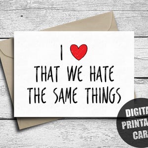 Carte de Saint-Valentin pour meilleur ami, imprimable, carte de Saint-Valentin, anniversaire de mari, carte d'anniversaire, tu es ma personne, carte d'amitié drôle