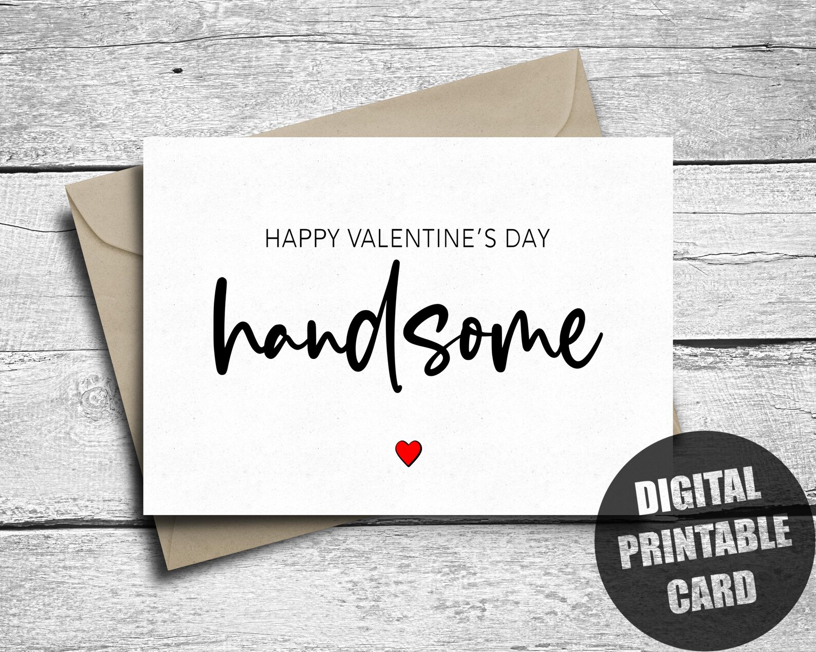 Valentines Day Card for Him, Printable Valentine Card for Boyfriend ...
