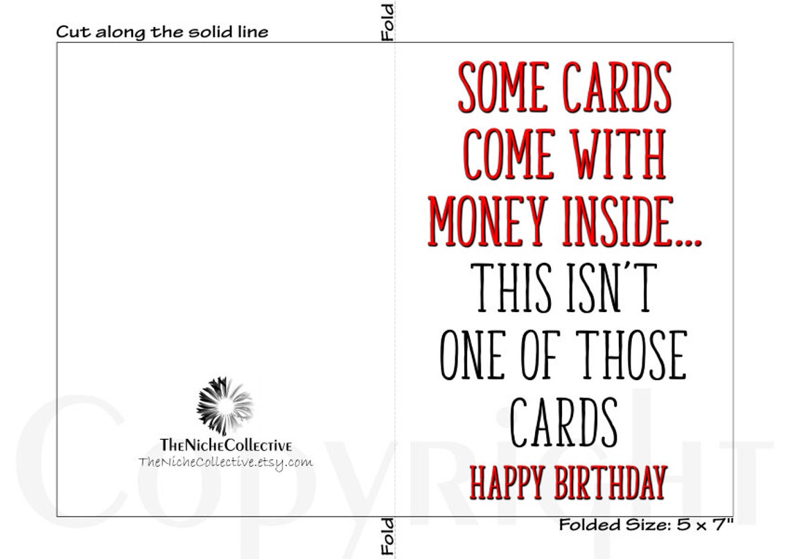 Funny Birthday Card Printable Birthday Card for Brother - Etsy
