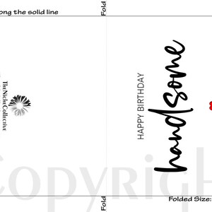 Birthday Card for Him, Printable, Boyfriend Birthday Card, Happy ...