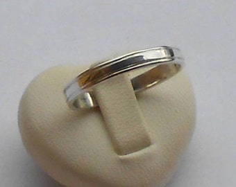 Traditional custom-made 950 silver wedding ring for women