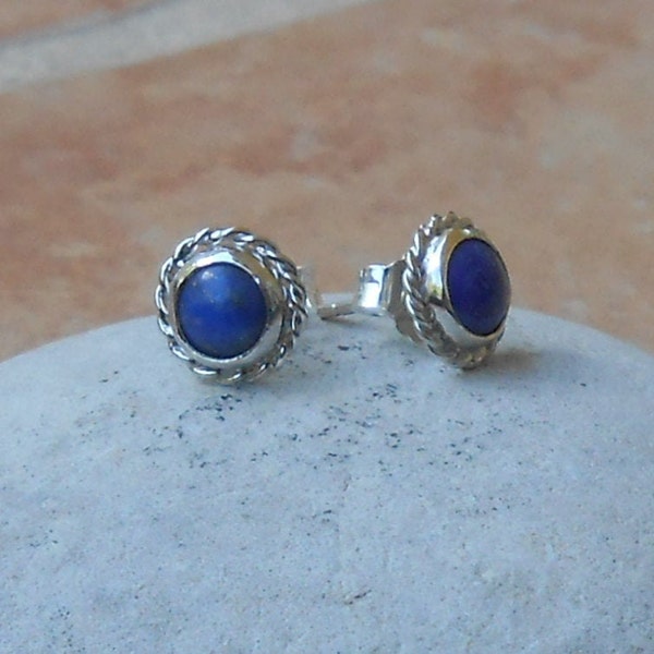 Handmade lapis lazuli chips, silver 925 chips and stone, gift idea for women