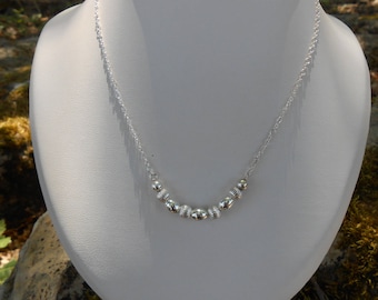 Collier argent 925, perles argent 925, cadeau pour femme, anniversaire femme