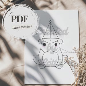 Tovenaarkikker | Gebrandschilderd glaspatroon | PDF | Digitale download | Cottagecore | Goblincore | Cricut-sjabloon