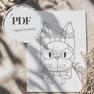 Black Cat | Stained Glass Pattern | PDF | Digital Download | Suncatcher | Cricut Template