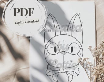 Black Cat | Stained Glass Pattern | PDF | Digital Download | Suncatcher | Cricut Template