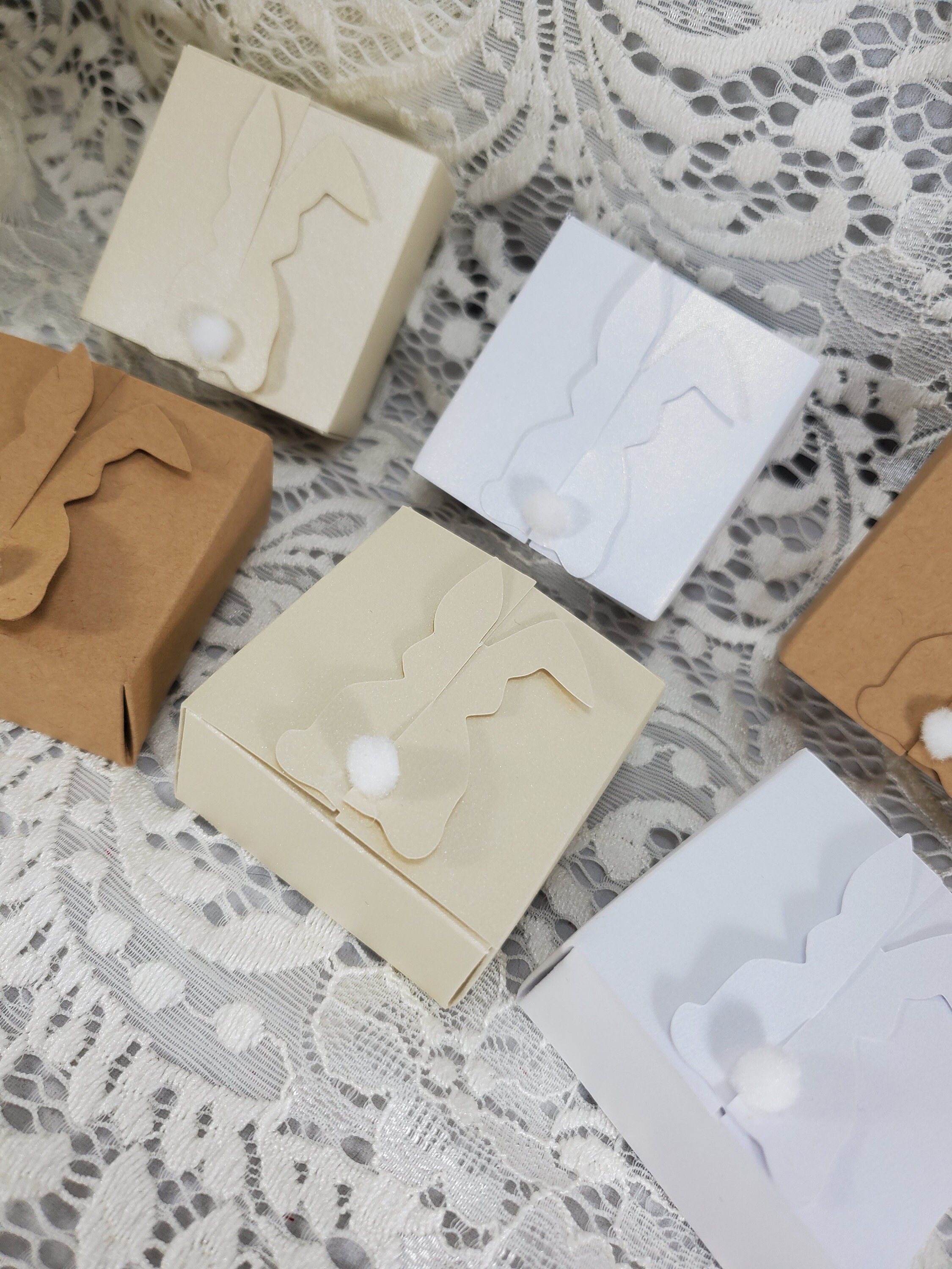 2X2X1 Easter Bunny Gift Boxes Sets of 12 Easter Favor Box Etsy