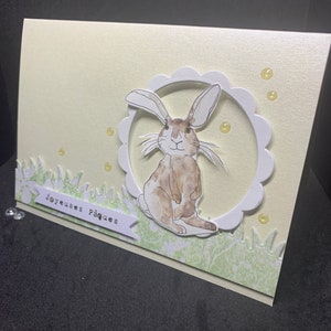 carte pour Pâques lapin toute douce ... joyeuses Pâques