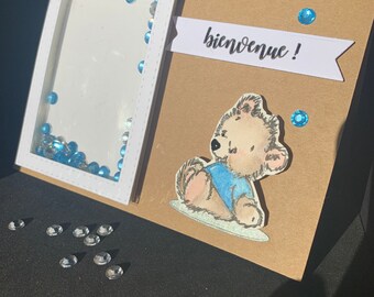 Little Bear birth card delivers the message of "Welcome"