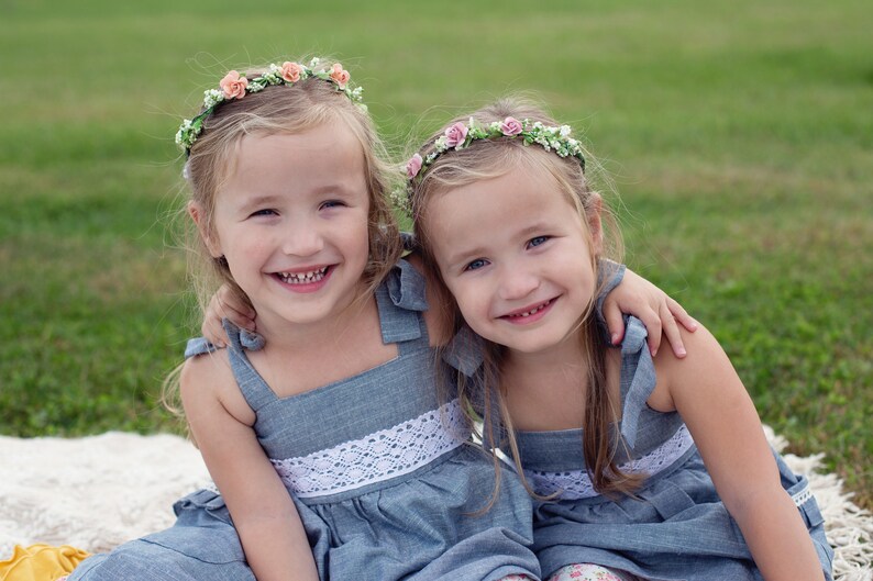 yellow flower crown flower girl crown flower girl wreath Yellow floral crown wedding crown flowered crown flower crown floral wreath