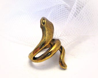 Vintage  brass snake ring/ snake ring size 7/ring size 8/ring size 10/ring size 12