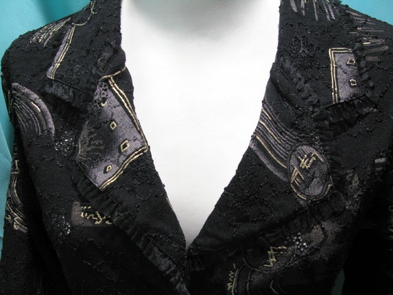 Vintage handpicked woman jacket blazer blouse/bla… - image 7