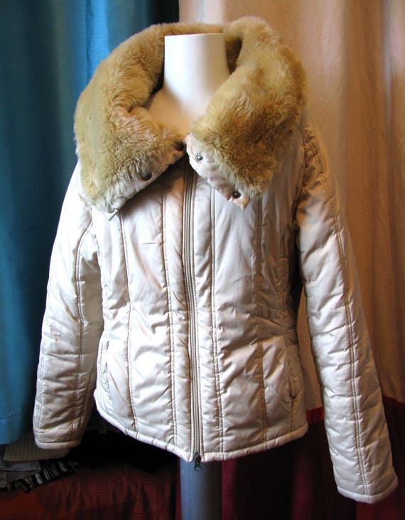 Short winter jacket/ warm winter jacket/ faux fur… - image 2