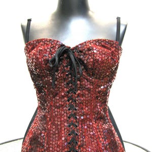 Vintage Corset Red Black by BORGONOVO Milano