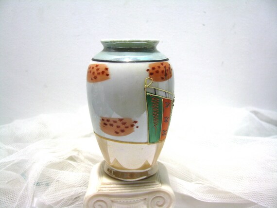 Vintage Japanese Vase Vintage Porcelain Vase Vintage Etsy