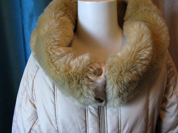 Short winter jacket/ warm winter jacket/ faux fur… - image 3