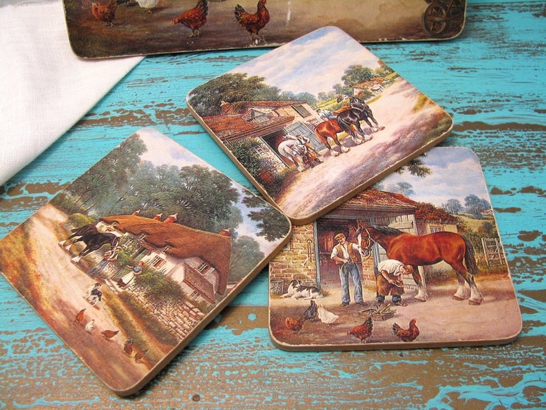3 Ranking TOP7 pcs collectible small placemat coasters co vintage set Japan's largest assortment